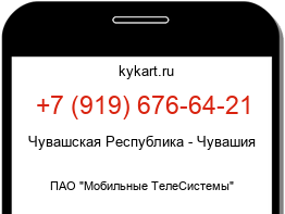 Информация о номере телефона +7 (919) 676-64-21: регион, оператор