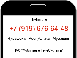 Информация о номере телефона +7 (919) 676-64-48: регион, оператор
