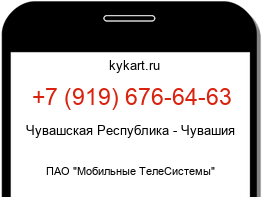 Информация о номере телефона +7 (919) 676-64-63: регион, оператор