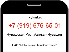 Информация о номере телефона +7 (919) 676-65-01: регион, оператор
