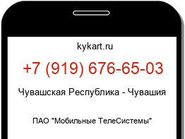 Информация о номере телефона +7 (919) 676-65-03: регион, оператор