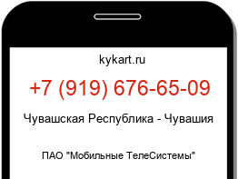 Информация о номере телефона +7 (919) 676-65-09: регион, оператор