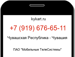 Информация о номере телефона +7 (919) 676-65-11: регион, оператор