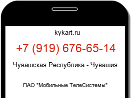 Информация о номере телефона +7 (919) 676-65-14: регион, оператор