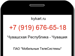 Информация о номере телефона +7 (919) 676-65-18: регион, оператор