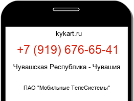 Информация о номере телефона +7 (919) 676-65-41: регион, оператор