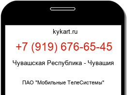 Информация о номере телефона +7 (919) 676-65-45: регион, оператор