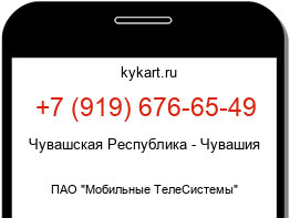 Информация о номере телефона +7 (919) 676-65-49: регион, оператор