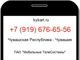 Информация о номере телефона +7 (919) 676-65-56: регион, оператор