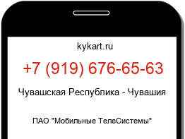 Информация о номере телефона +7 (919) 676-65-63: регион, оператор