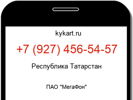 Информация о номере телефона +7 (927) 456-54-57: регион, оператор