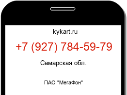 Информация о номере телефона +7 (927) 784-59-79: регион, оператор