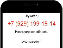 Информация о номере телефона +7 (929) 199-18-14: регион, оператор