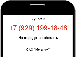 Информация о номере телефона +7 (929) 199-18-48: регион, оператор