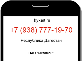Информация о номере телефона +7 (938) 777-19-70: регион, оператор