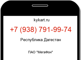 Информация о номере телефона +7 (938) 791-99-74: регион, оператор