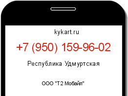 Информация о номере телефона +7 (950) 159-96-02: регион, оператор
