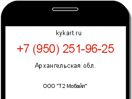 Информация о номере телефона +7 (950) 251-96-25: регион, оператор