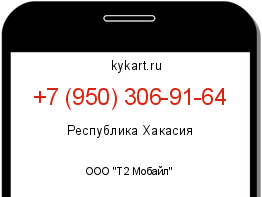 Информация о номере телефона +7 (950) 306-91-64: регион, оператор