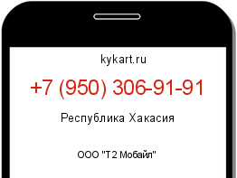 Информация о номере телефона +7 (950) 306-91-91: регион, оператор