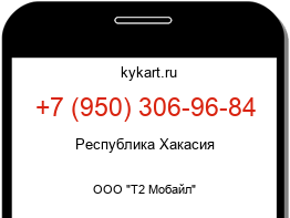 Информация о номере телефона +7 (950) 306-96-84: регион, оператор
