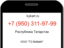 Информация о номере телефона +7 (950) 311-97-99: регион, оператор