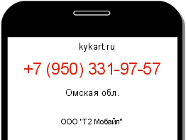 Информация о номере телефона +7 (950) 331-97-57: регион, оператор