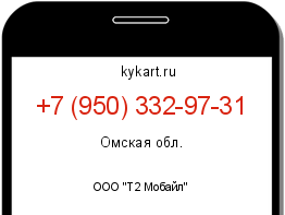 Информация о номере телефона +7 (950) 332-97-31: регион, оператор