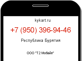 Информация о номере телефона +7 (950) 396-94-46: регион, оператор