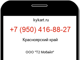 Информация о номере телефона +7 (950) 416-88-27: регион, оператор