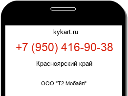 Информация о номере телефона +7 (950) 416-90-38: регион, оператор