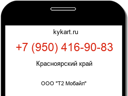 Информация о номере телефона +7 (950) 416-90-83: регион, оператор