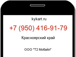 Информация о номере телефона +7 (950) 416-91-79: регион, оператор