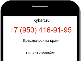 Информация о номере телефона +7 (950) 416-91-95: регион, оператор