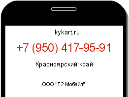 Информация о номере телефона +7 (950) 417-95-91: регион, оператор