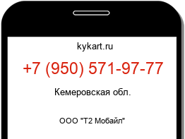 Информация о номере телефона +7 (950) 571-97-77: регион, оператор