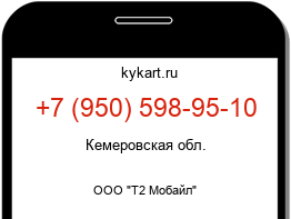 Информация о номере телефона +7 (950) 598-95-10: регион, оператор