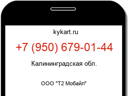 Информация о номере телефона +7 (950) 679-01-44: регион, оператор
