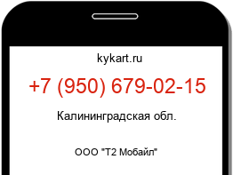 Информация о номере телефона +7 (950) 679-02-15: регион, оператор