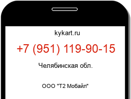 Информация о номере телефона +7 (951) 119-90-15: регион, оператор