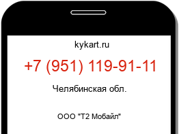 Информация о номере телефона +7 (951) 119-91-11: регион, оператор