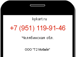 Информация о номере телефона +7 (951) 119-91-46: регион, оператор