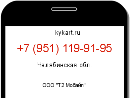 Информация о номере телефона +7 (951) 119-91-95: регион, оператор