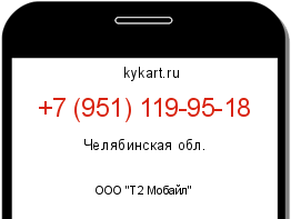 Информация о номере телефона +7 (951) 119-95-18: регион, оператор