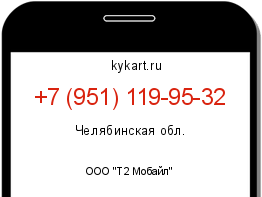 Информация о номере телефона +7 (951) 119-95-32: регион, оператор