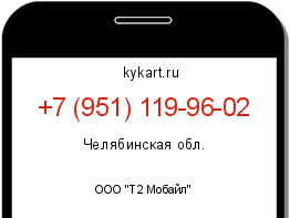 Информация о номере телефона +7 (951) 119-96-02: регион, оператор