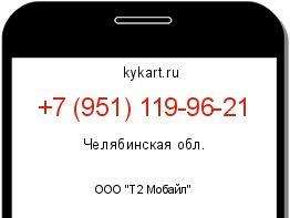 Информация о номере телефона +7 (951) 119-96-21: регион, оператор