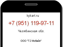 Информация о номере телефона +7 (951) 119-97-11: регион, оператор