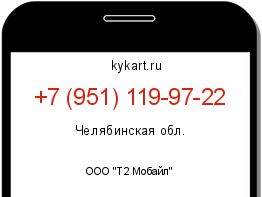 Информация о номере телефона +7 (951) 119-97-22: регион, оператор