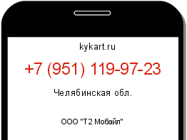 Информация о номере телефона +7 (951) 119-97-23: регион, оператор